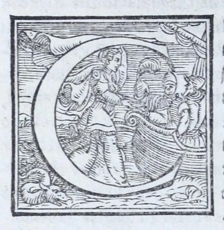An illustration from L'Historia di Milano, 1554, leaf 880