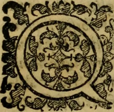 An illustration from L'historia ecclesiastica della rivolvzion d'Inghilterra : divisa in libri qvattro, ne' qvali si tratta di qvello ch'e avvenvto in quell'isola, da chè Arrigo Ottauo cominciò à pensare di ripudiar Caterina sua legittima moglie, infino à quest'vltimi anni di Lisabetta, vltima sua figliuola, 1594, leaf 102