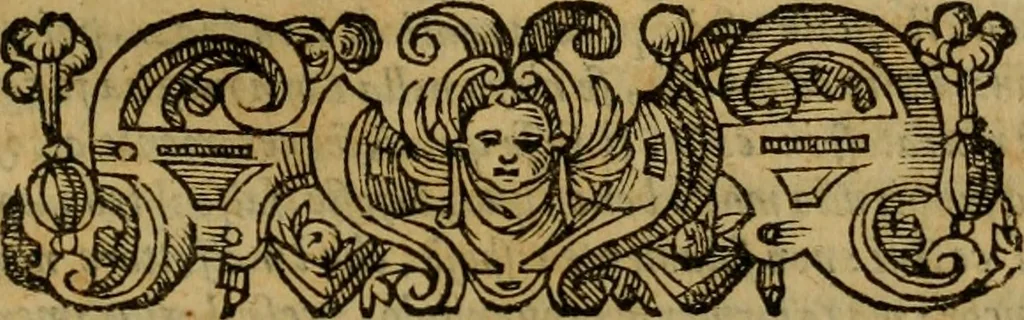 An illustration from L'historia ecclesiastica della rivolvzion d'Inghilterra : divisa in libri qvattro, ne' qvali si tratta di qvello ch'e avvenvto in quell'isola, da chè Arrigo Ottauo cominciò à pensare di ripudiar Caterina sua legittima moglie, infino à quest'vltimi anni di Lisabetta, vltima sua figliuola, 1594, leaf 524