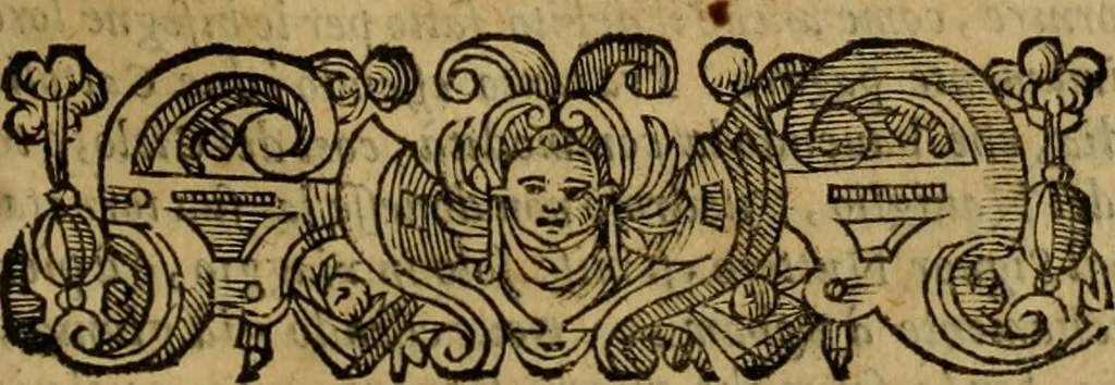 An illustration from L'historia ecclesiastica della rivolvzion d'Inghilterra : divisa in libri qvattro, ne' qvali si tratta di qvello ch'e avvenvto in quell'isola, da chè Arrigo Ottauo cominciò à pensare di ripudiar Caterina sua legittima moglie, infino à quest'vltimi anni di Lisabetta, vltima sua figliuola, 1594, leaf 762