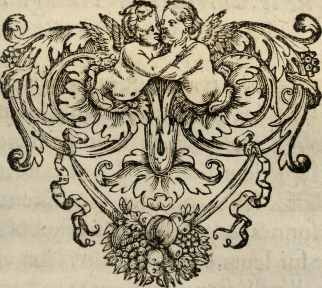 An illustration from L'Homme chrestien, ou, La reparation de la nature par la grace, 1663, leaf 682