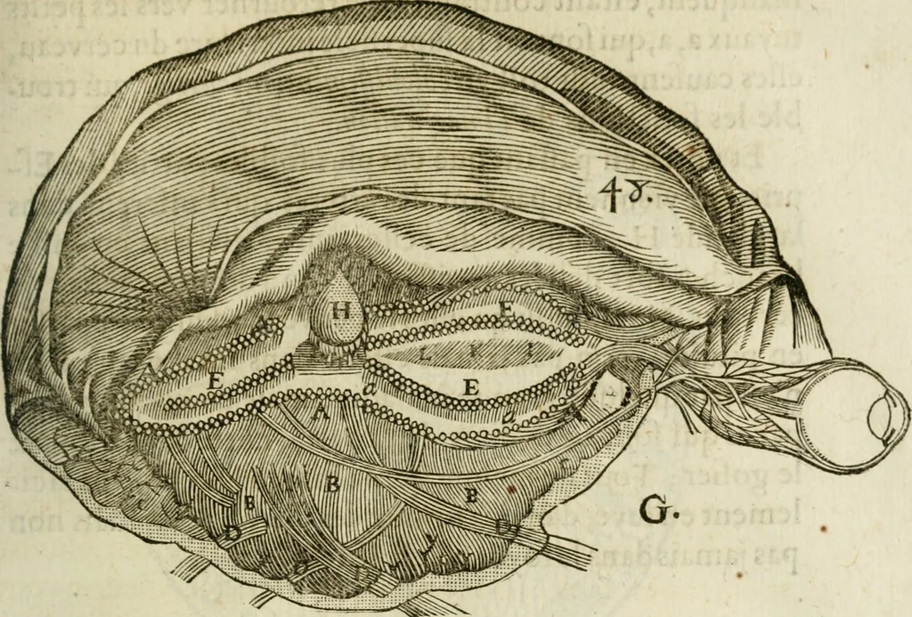 An illustration from L'homme, et la formation du foetus, 1677, leaf 128