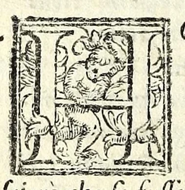 An illustration from L'Hortensio : comedia, 1586, leaf 84