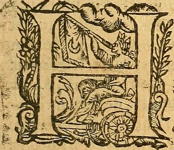 An illustration from L'Hystoire des devx nobles et tres vaillans chevaliers nommez Milles et Amys, : Lesquels en leur viuant furent plains de grandes proësses. Contenant plusieurs et diuerses matieres, comme vous pourrez veoir cy apres, 1611, leaf 126