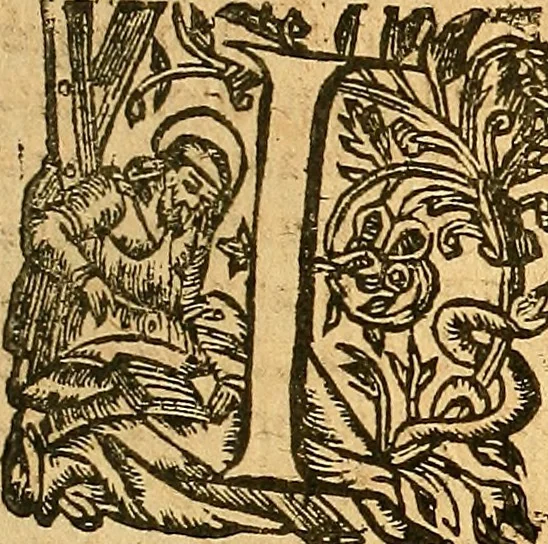 An illustration from L'Hystoire des devx nobles et tres vaillans chevaliers nommez Milles et Amys, : Lesquels en leur viuant furent plains de grandes proësses. Contenant plusieurs et diuerses matieres, comme vous pourrez veoir cy apres, 1611, leaf 128