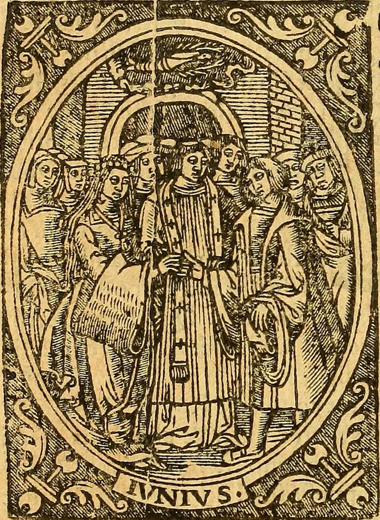 An illustration from L'Hystoire des devx nobles et tres vaillans chevaliers nommez Milles et Amys, : Lesquels en leur viuant furent plains de grandes proësses. Contenant plusieurs et diuerses matieres, comme vous pourrez veoir cy apres, 1611, leaf 209