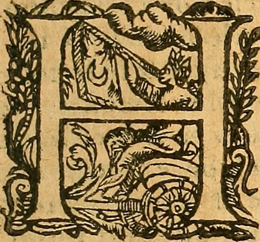 An illustration from L'Hystoire des devx nobles et tres vaillans chevaliers nommez Milles et Amys, : Lesquels en leur viuant furent plains de grandes proësses. Contenant plusieurs et diuerses matieres, comme vous pourrez veoir cy apres, 1611, leaf 44