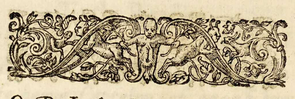 An illustration from A libell of Spanish lies: : found at the sacke of Cales, discoursing the fight in the West Indies, twixt the English nauie being fourteene ships and pinasses, and a fleete of twentie saile of the king of Spaines, and of the death of Sir Francis Drake. : With an answere briefely confuting the Spanish lies, and a short relation of the fight according to truth, 1596, leaf 14