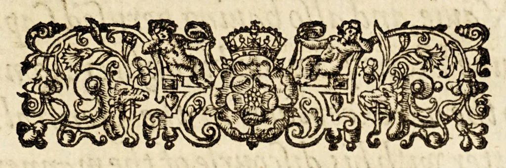 An illustration from A libell of Spanish lies: : found at the sacke of Cales, discoursing the fight in the West Indies, twixt the English nauie being fourteene ships and pinasses, and a fleete of twentie saile of the king of Spaines, and of the death of Sir Francis Drake. : With an answere briefely confuting the Spanish lies, and a short relation of the fight according to truth, 1596, leaf 59
