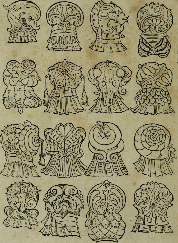 An illustration from Libellus artificiosus omnibus pictoribus, statuarijs, aurifabris, lapidicidis, arcularijs, laminarijs & cultrarijs fabris, sumopere utilis, nec à quae[que] antea uisus, nec prius editus, 1539, leaf 31