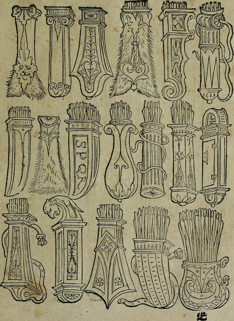 An illustration from Libellus artificiosus omnibus pictoribus, statuarijs, aurifabris, lapidicidis, arcularijs, laminarijs & cultrarijs fabris, sumopere utilis, nec à quae[que] antea uisus, nec prius editus, 1539, leaf 32
