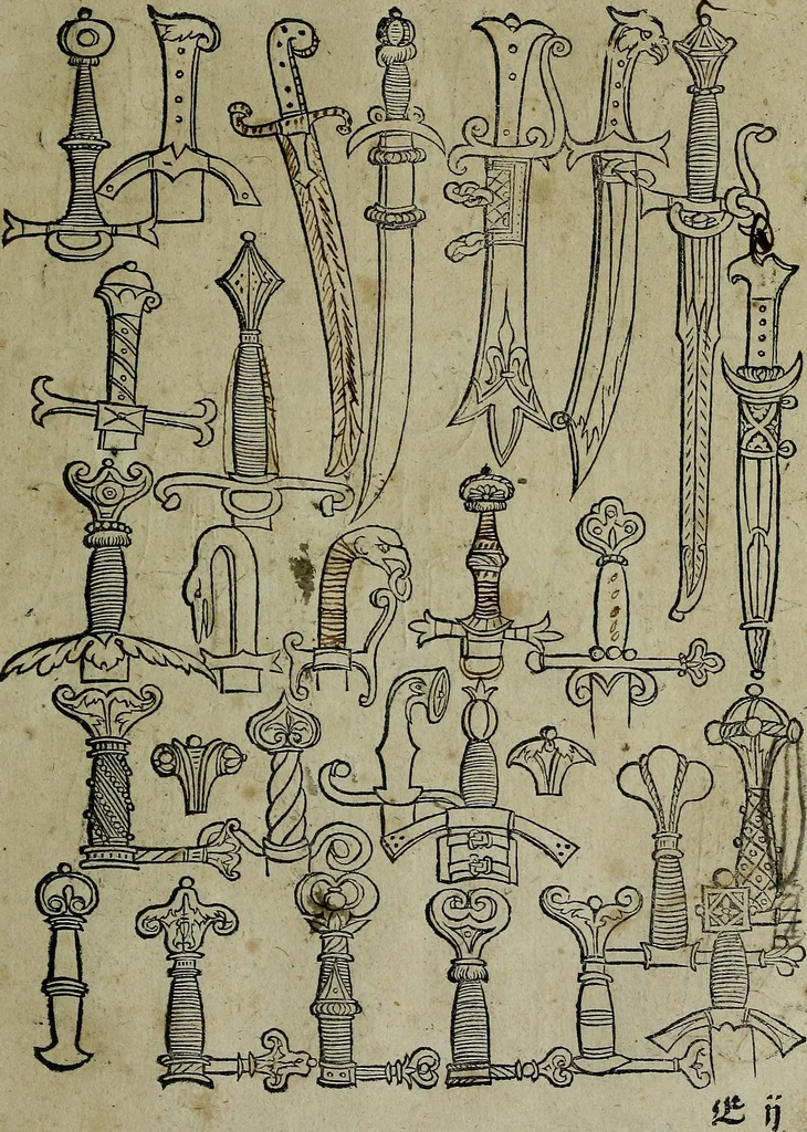 An illustration from Libellus artificiosus omnibus pictoribus, statuarijs, aurifabris, lapidicidis, arcularijs, laminarijs & cultrarijs fabris, sumopere utilis, nec à quae[que] antea uisus, nec prius editus, 1539, leaf 36