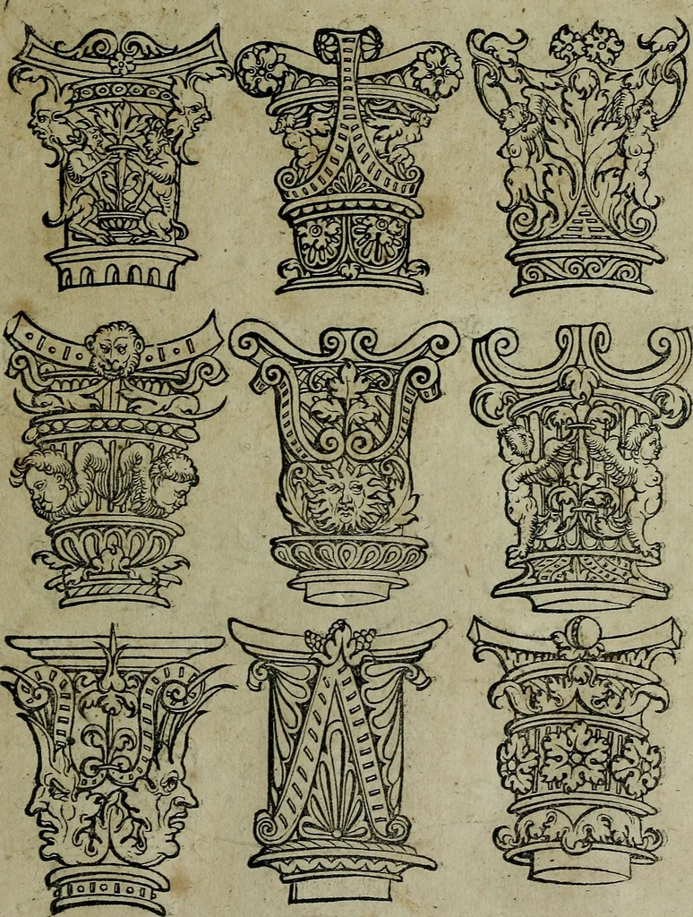 An illustration from Libellus artificiosus omnibus pictoribus, statuarijs, aurifabris, lapidicidis, arcularijs, laminarijs & cultrarijs fabris, sumopere utilis, nec à quae[que] antea uisus, nec prius editus, 1539, leaf 46