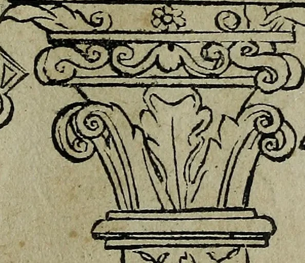 An illustration from Libellus artificiosus omnibus pictoribus, statuarijs, aurifabris, lapidicidis, arcularijs, laminarijs & cultrarijs fabris, sumopere utilis, nec à quae[que] antea uisus, nec prius editus, 1539, leaf 50