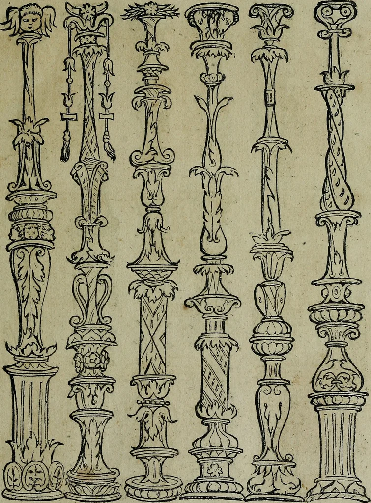 An illustration from Libellus artificiosus omnibus pictoribus, statuarijs, aurifabris, lapidicidis, arcularijs, laminarijs & cultrarijs fabris, sumopere utilis, nec à quae[que] antea uisus, nec prius editus, 1539, leaf 54