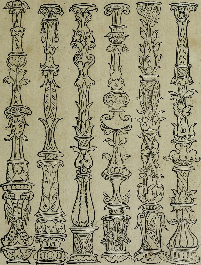 An illustration from Libellus artificiosus omnibus pictoribus, statuarijs, aurifabris, lapidicidis, arcularijs, laminarijs & cultrarijs fabris, sumopere utilis, nec à quae[que] antea uisus, nec prius editus, 1539, leaf 56