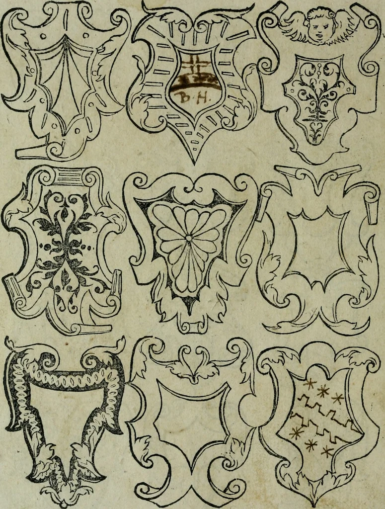 An illustration from Libellus artificiosus omnibus pictoribus, statuarijs, aurifabris, lapidicidis, arcularijs, laminarijs & cultrarijs fabris, sumopere utilis, nec à quae[que] antea uisus, nec prius editus, 1539, leaf 7