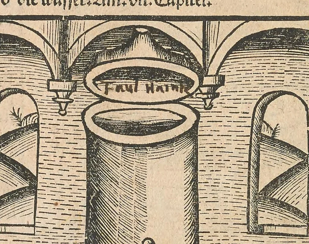 An illustration from Liber der arte distulandi simplicia et composita : das nüv bůch d[er] rechte[n] Kunst zů distilliere[n], 1509, leaf 20