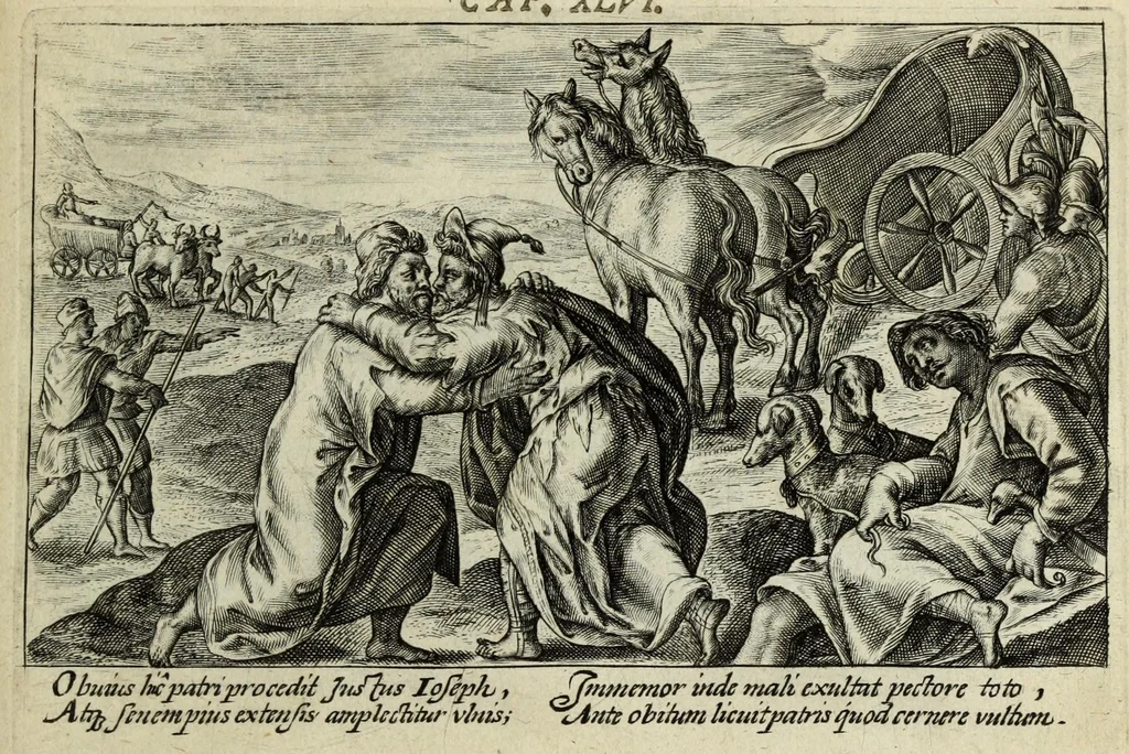 An illustration from Liber Genesis : aereis formis a Crispin Passaeo expressus versebusque tam Latinis quam Germanicis ornatus, sententijs ite[m] ex ss. patribus desumptis, 1629, leaf 121