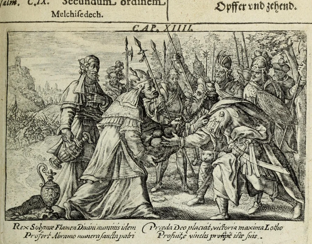 An illustration from Liber Genesis : aereis formis a Crispin Passaeo expressus versebusque tam Latinis quam Germanicis ornatus, sententijs ite[m] ex ss. patribus desumptis, 1629, leaf 65