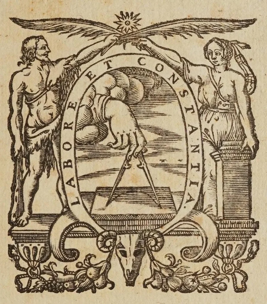An illustration from Liberti Fromondi ... Ant-Aristarchvs, sive, Orbis-terrae immobilis : liber vnicvs : in quo decretum S. Congregationis S.R.E. Cardinal. an. 1616 aduersus Paythagorico-Copernicanos editum defenditur, 1631, leaf 327