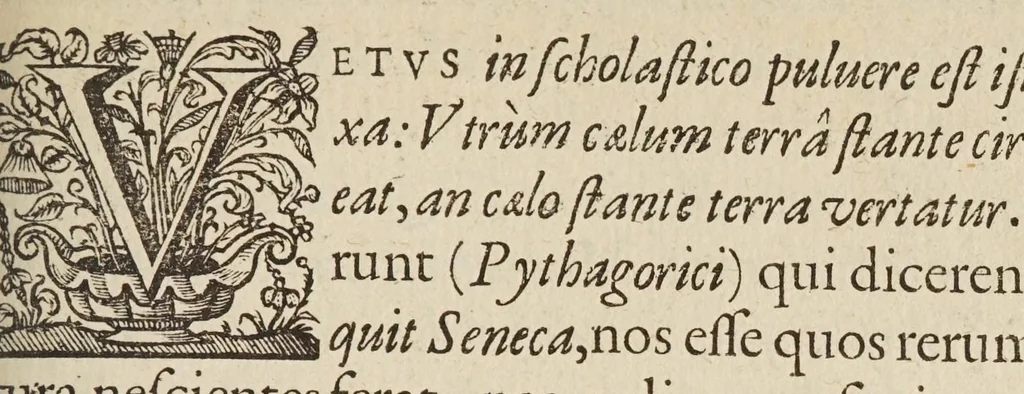 An illustration from Liberti Fromondi ... Ant-Aristarchvs, sive, Orbis-terrae immobilis : liber vnicvs : in quo decretum S. Congregationis S.R.E. Cardinal. an. 1616 aduersus Paythagorico-Copernicanos editum defenditur., 1631, leaf 7