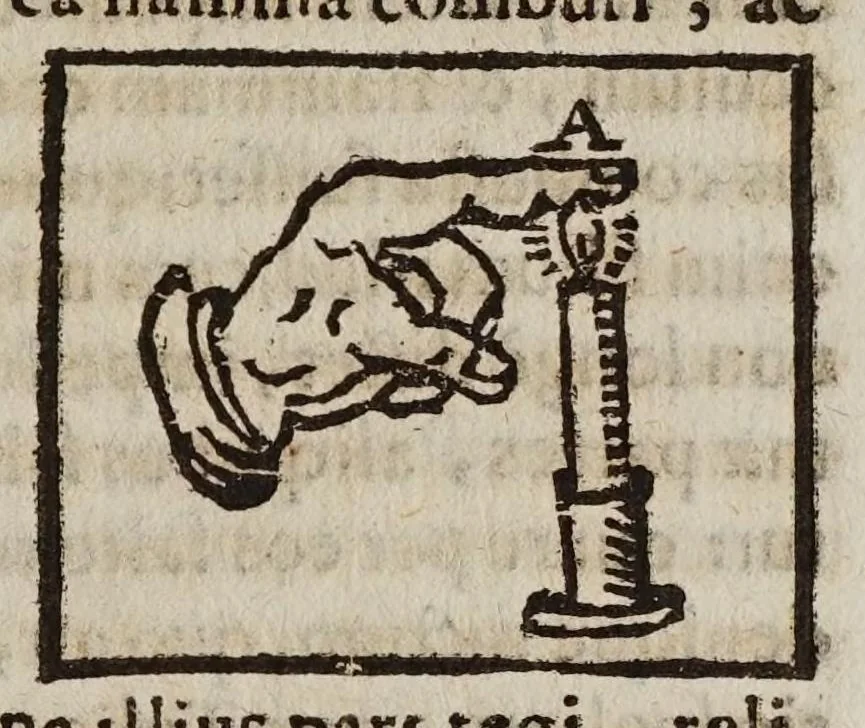 An illustration from Libra astronomica ac philosophica : qua Galilaei Galilaei opiniones de cometis a Mario Gvidvcio in Florentina Academia expositae, atque in lucem nuper editae, examinantur, 1619, leaf 67