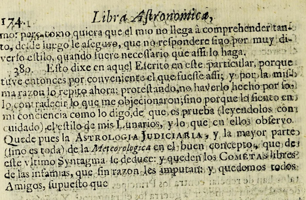 An illustration from Libra astronomica, y philosophica : en que D. Carlos de Siguenza y Gongora, cosmographo, y mathematico regio en la Academia Mexicana, examina no solo lo que a su manifiesto philosophico contra los cometas opuso el R. P. Eusebio Francisco Kino de la Compania de Jesus; sino lo que el mismo R. P. opino, y pretendio haver demostrado en su exposicion astronomica del cometa del año de 1681. Sacala à luz D. Sebastian de Guzman y Cordova, fator, veedor, proveedor, iuez oficial de la Real Haceinda de Su Magestad en la caxa desta corte, 1690, leaf 202