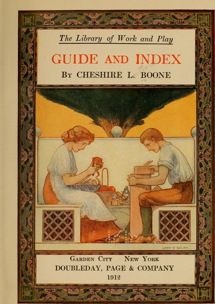 An illustration from The library at work and play, 1912, leaf 8