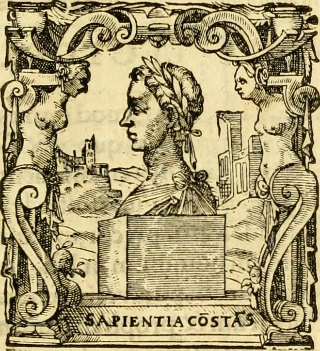 An illustration from Libri quatuor de scrupulis chronologor[um] in quibus non solum calculus sacræ scripturæ cum serie quatuor monarchiarum, & olympiadibus Græcorum, atq[ue] annis ab urbe Roma condita pulcherrima harmonia conciliatur : sed etiam quam plurimi et difficilimi scrupuli, qui hactenus in hanc harmoniam irrepserant, multosq[ue] antiquitatis & veritatis diligentissimos inquisitores non parum torserant, ita eximuntur, ut maiore cum luce, fructu & voluptate tam sacræ quàm prophanæ historiæ ab omnibus legi possint, 1575, leaf 170