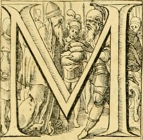 An illustration from Libri quatuor de scrupulis chronologor[um] in quibus non solum calculus sacræ scripturæ cum serie quatuor monarchiarum, & olympiadibus Græcorum, atq[ue] annis ab urbe Roma condita pulcherrima harmonia conciliatur : sed etiam quam plurimi et difficilimi scrupuli, qui hactenus in hanc harmoniam irrepserant, multosq[ue] antiquitatis & veritatis diligentissimos inquisitores non parum torserant, ita eximuntur, ut maiore cum luce, fructu & voluptate tam sacræ quàm prophanæ historiæ ab omnibus legi possint, 1575, leaf 4