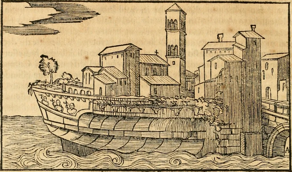 An illustration from Libri qvattro dell'antichita della citta di Roma : raccolte sotto brevita da diversi antichi et moderni scrittori, 1565, leaf 191