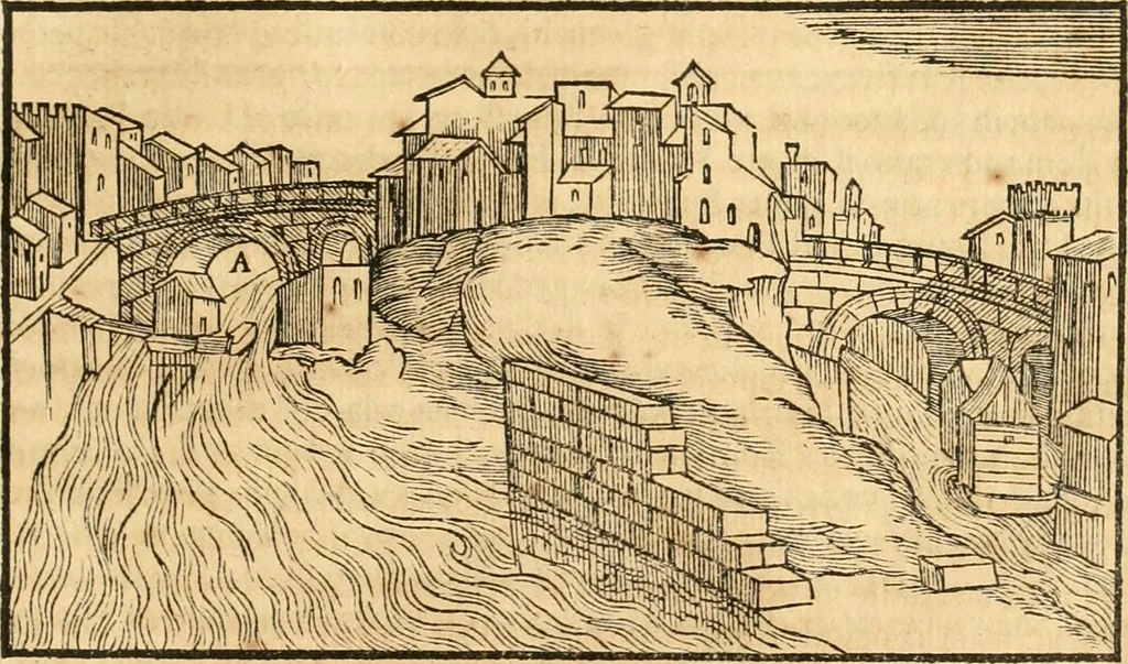 An illustration from Libri qvattro dell'antichita della citta di Roma : raccolte sotto brevita da diversi antichi et moderni scrittori, 1565, leaf 192
