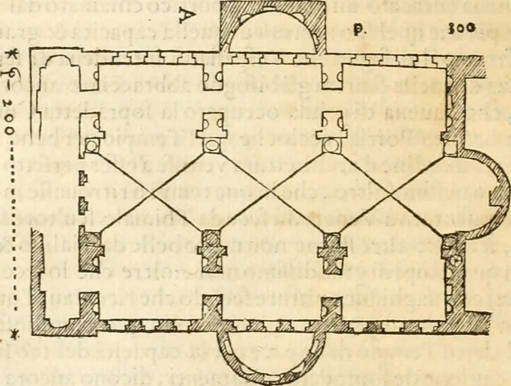 An illustration from Libri qvattro dell'antichita della citta di Roma : raccolte sotto brevita da diversi antichi et moderni scrittori, 1565, leaf 47