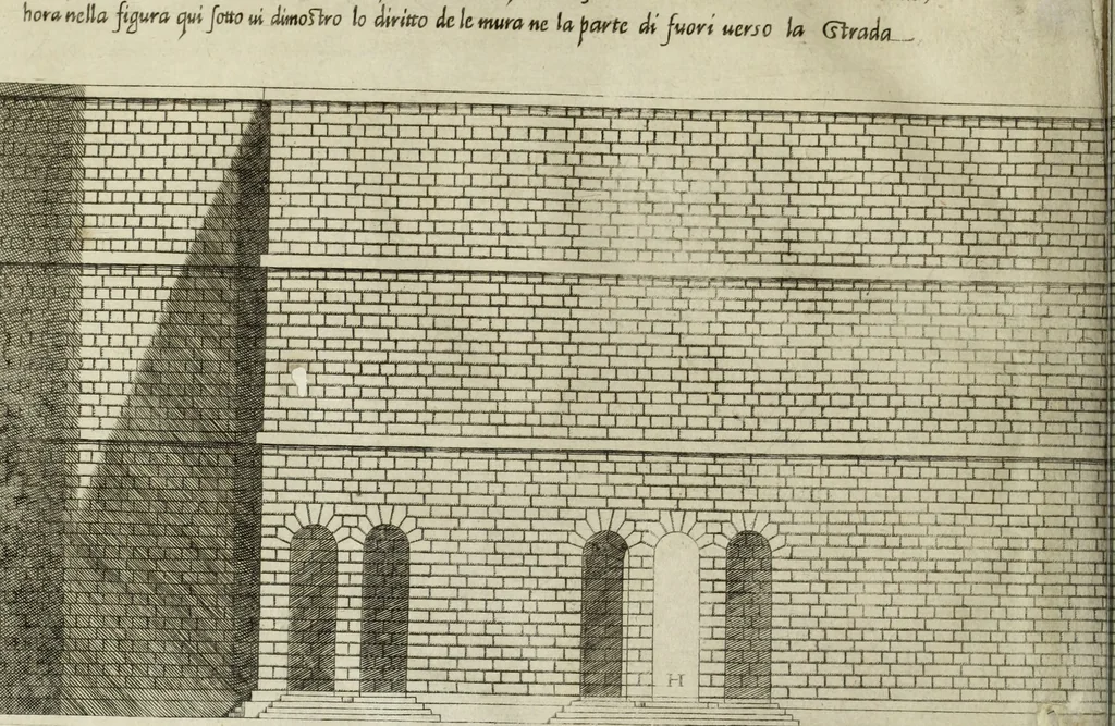 An illustration from Libro d'Antonio Labacco appartenente a l'architettvra nel qval si figvrano alcvne notabili antiqvita di Roma, 1570, leaf 11