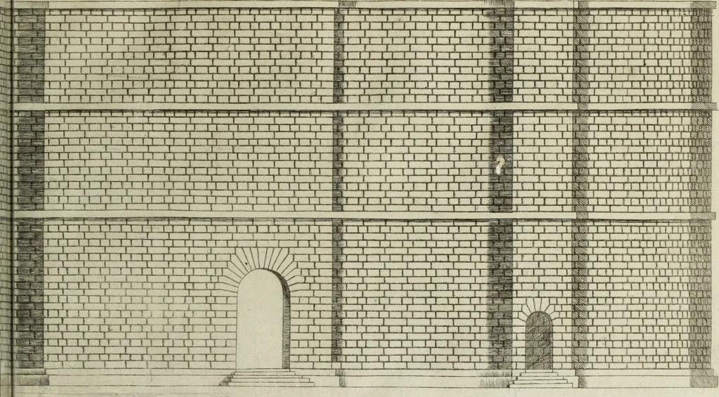 An illustration from Libro d'Antonio Labacco appartenente a l'architettvra nel qval si figvrano alcvne notabili antiqvita di Roma, 1570, leaf 12