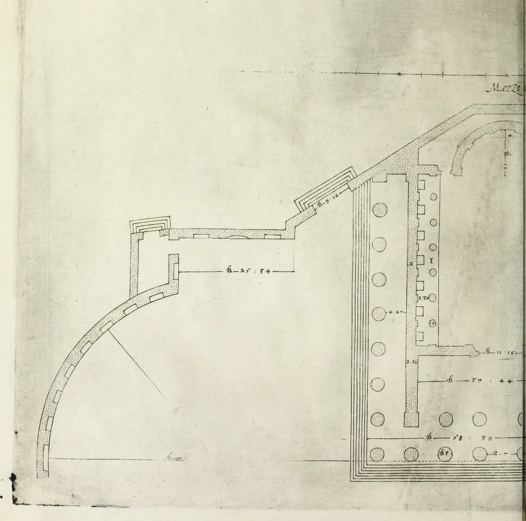 An illustration from Libro d'Antonio Labacco appartenente a l'architettvra nel qval si figvrano alcvne notabili antiqvita di Roma, 1570, leaf 15