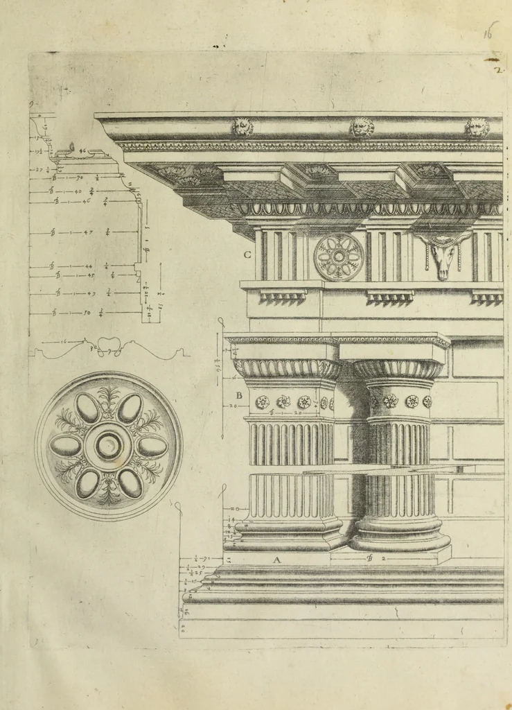 An illustration from Libro d'Antonio Labacco appartenente a l'architettvra nel qval si figvrano alcvne notabili antiqvita di Roma, 1570, leaf 22