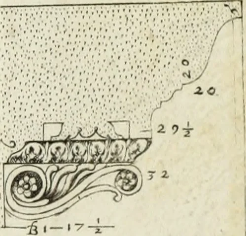 An illustration from Libro d'Antonio Labacco appartenente a l'architettvra nel qval si figvrano alcvne notabili antiqvita di Roma, 1570, leaf 28