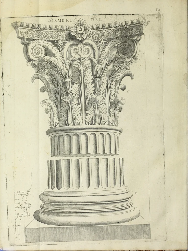 An illustration from Libro d'Antonio Labacco appartenente a l'architettvra nel qval si figvrano alcvne notabili antiqvita di Roma, 1570, leaf 29