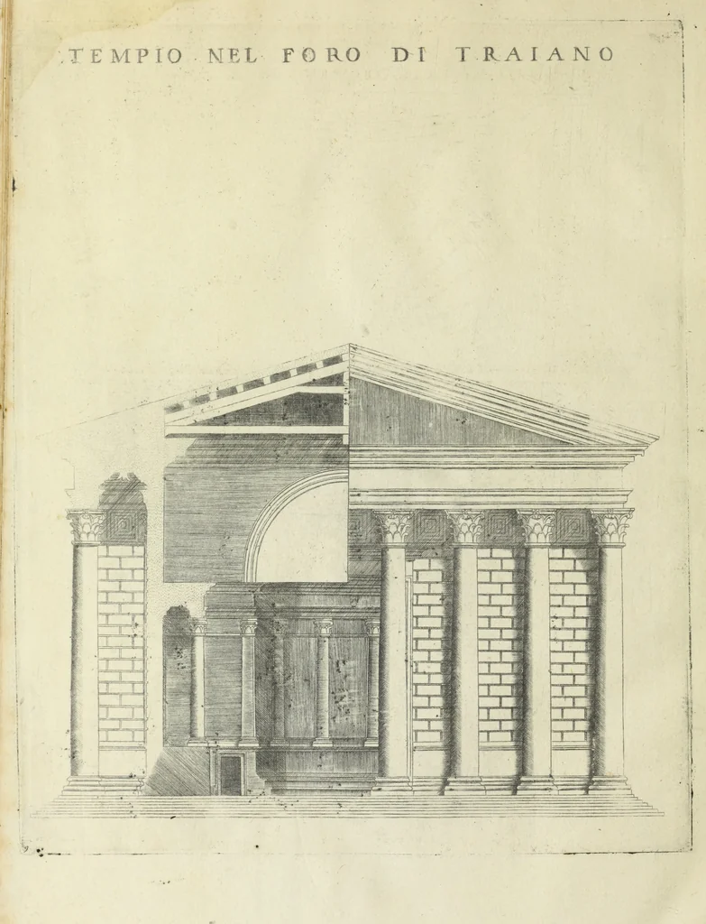 An illustration from Libro d'Antonio Labacco appartenente a l'architettvra nel qval si figvrano alcvne notabili antiqvita di Roma, 1570, leaf 41