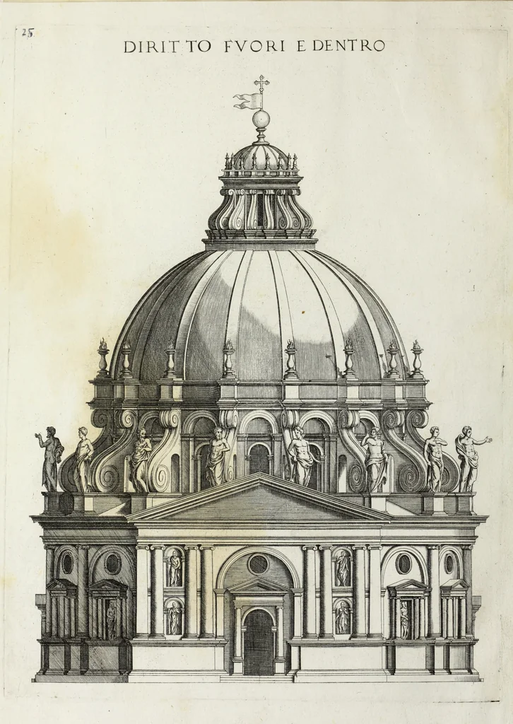 An illustration from Libro d'Antonio Labacco appartenente a l'architettvra nel qval si figvrano alcvne notabili antiqvita di Roma, 1570, leaf 51
