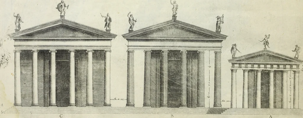An illustration from Libro d'Antonio Labacco appartenente a l'architettvra nel qval si figvrano alcvne notabili antiqvita di Roma, 1570, leaf 59