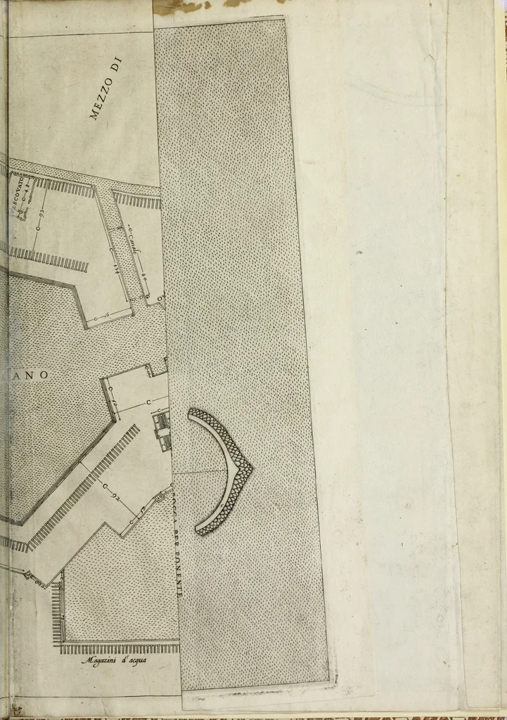 An illustration from Libro d'Antonio Labacco appartenente a l'architettvra nel qval si figvrano alcvne notabili antiqvita di Roma, 1570, leaf 66