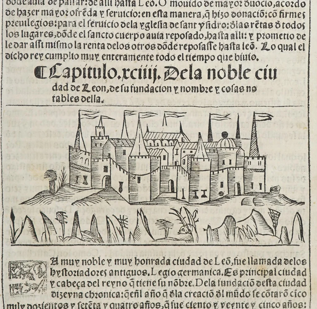 An illustration from Libro de grandezas y cosas memorables de España, 1549, leaf 223