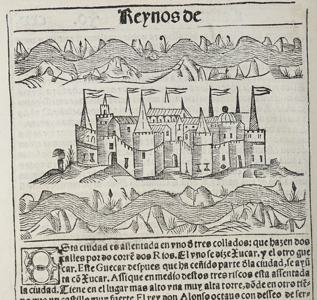 An illustration from Libro de grandezas y cosas memorables de España, 1549, leaf 254