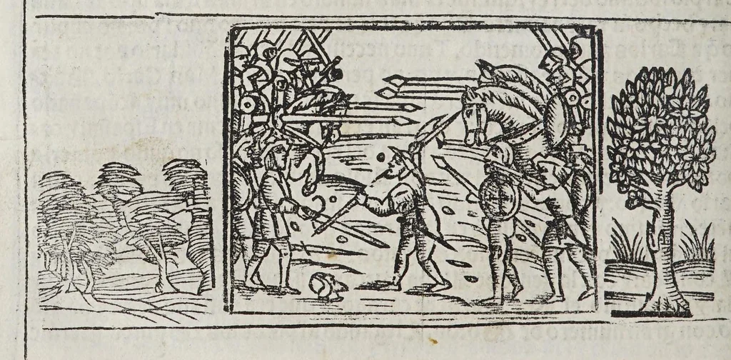An illustration from Libro de grandezas y cosas memorables de España, 1549, leaf 292