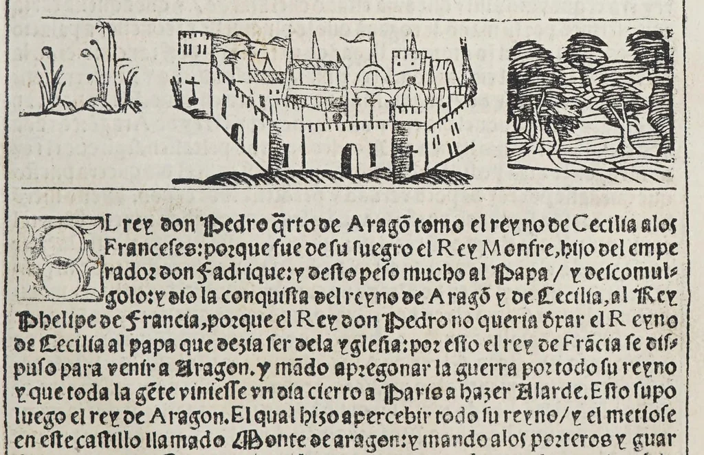 An illustration from Libro de grandezas y cosas memorables de España, 1549, leaf 345
