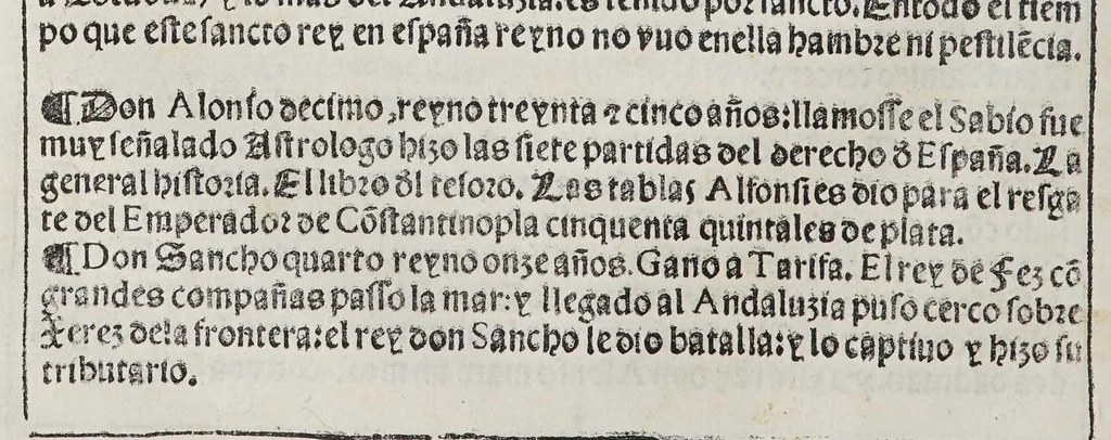 An illustration from Libro de grandezas y cosas memorables de España, 1549, leaf 72