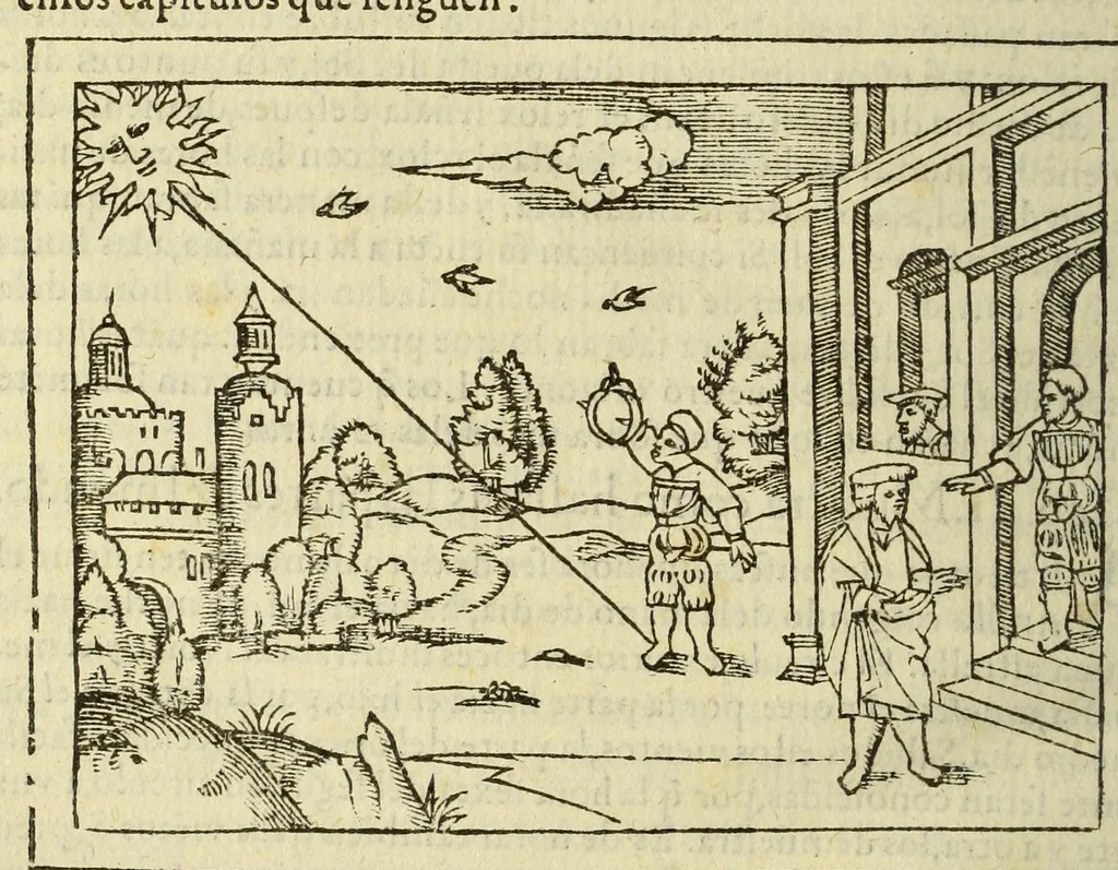 An illustration from Libro de la cosmographia, 1548, leaf 146